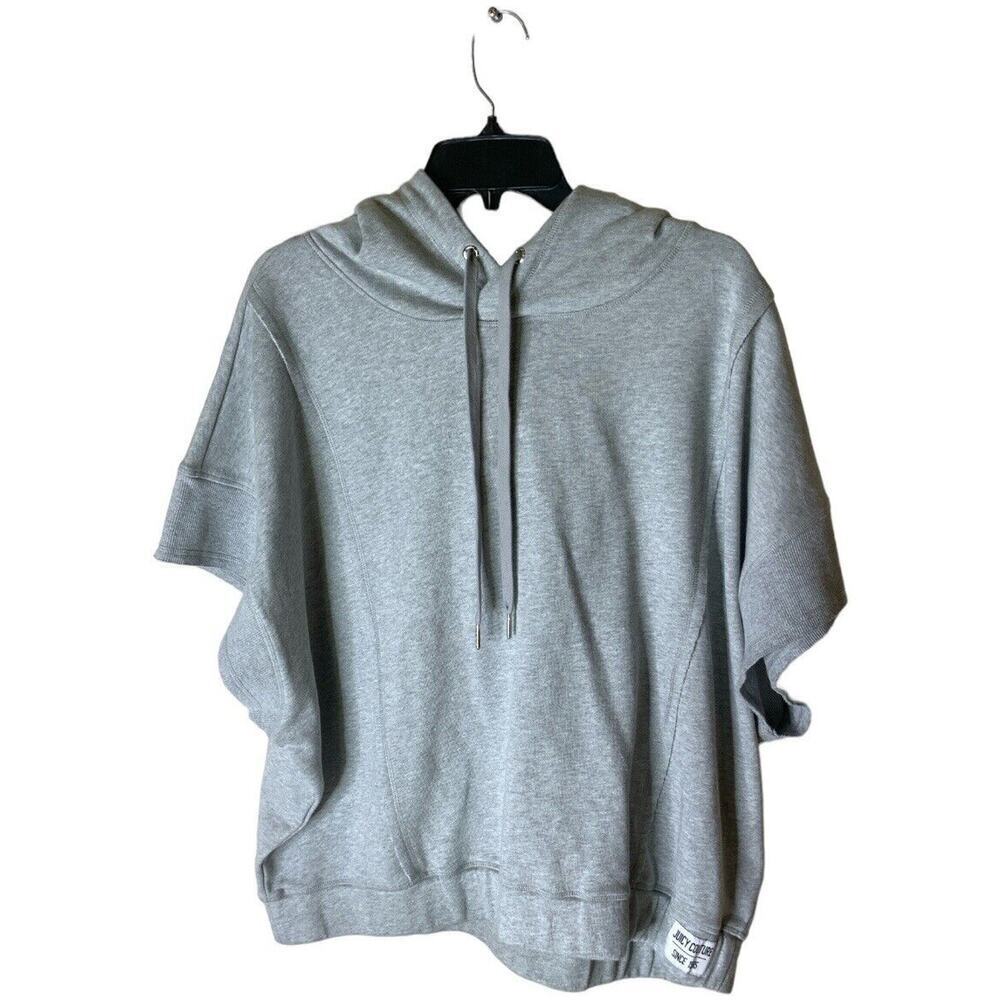 Juicy Couture Poncho Oversized Sweatshirt Hoodie Womens Size 1X Short Sleeves